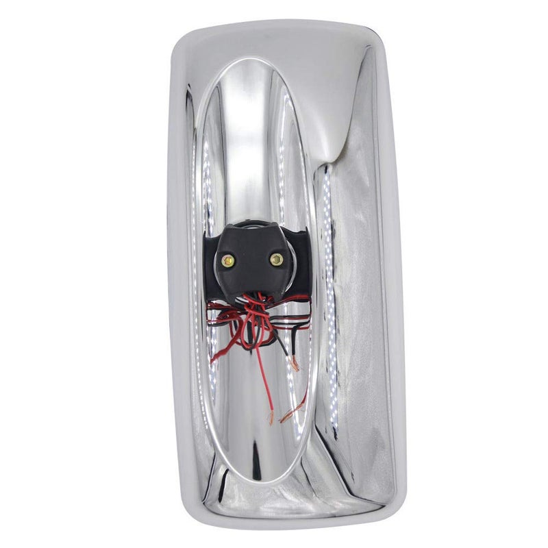 LONGLING Side View Main Manual Heated Mirror Truck Chrome Rear View Mirrors fit Freightliner M2 - Image 1